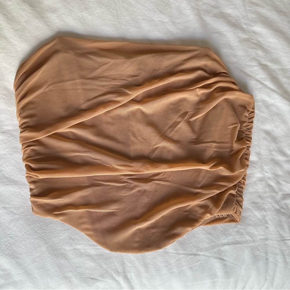 Toffee Strapless Corset top